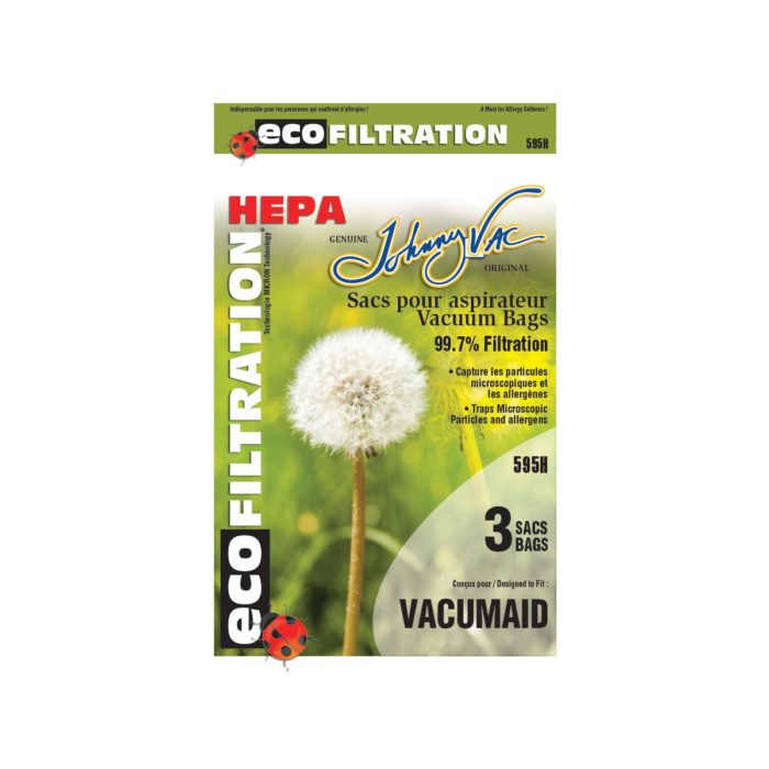 Sacs Microfiltre hepa Astrovac/Valet/Vacumaid 3/pk