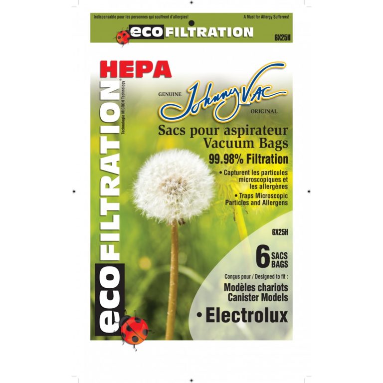 SACS MICROFILTRE HEPA ASPIR. - ELUX - 6/PK