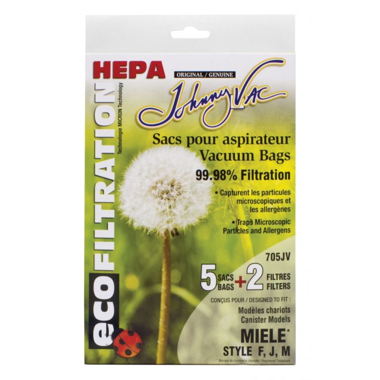 SACS MICROFILTRE HEPA - MIELE F-J-M - PAQ/5+2FILTRES