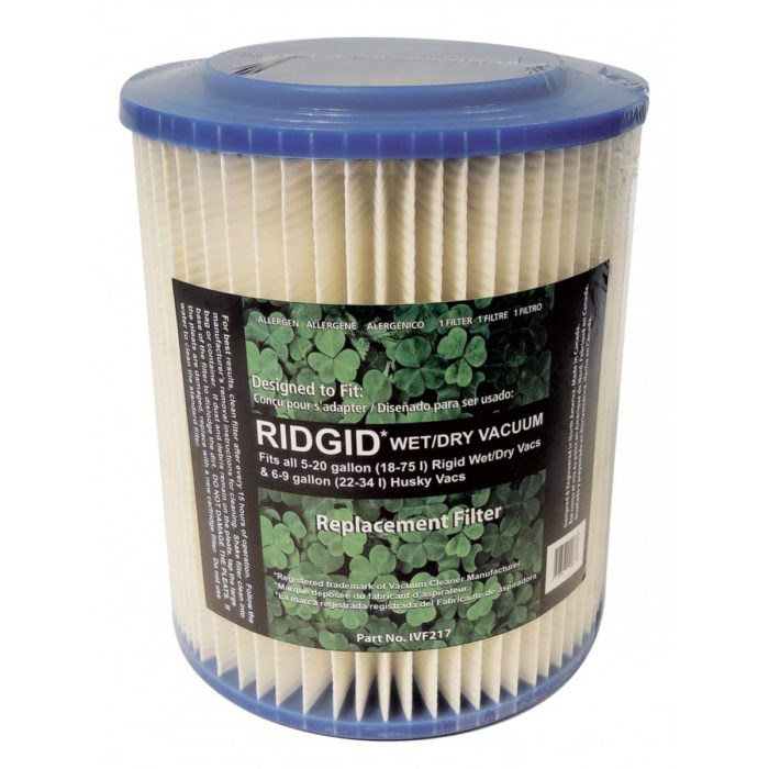 Filtre cartouche Ridgid 18-75 L et Husky 22-34 L
