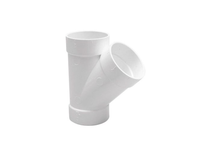 Raccord de tuyau pvc en Y Vaculine 45 °