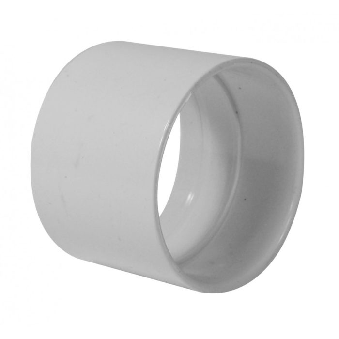 Union arrêt tuyau 2" blanc central 175/cs