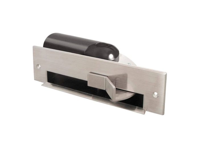 Porte-poussières automatique avec adaptateur, Acier Inox
