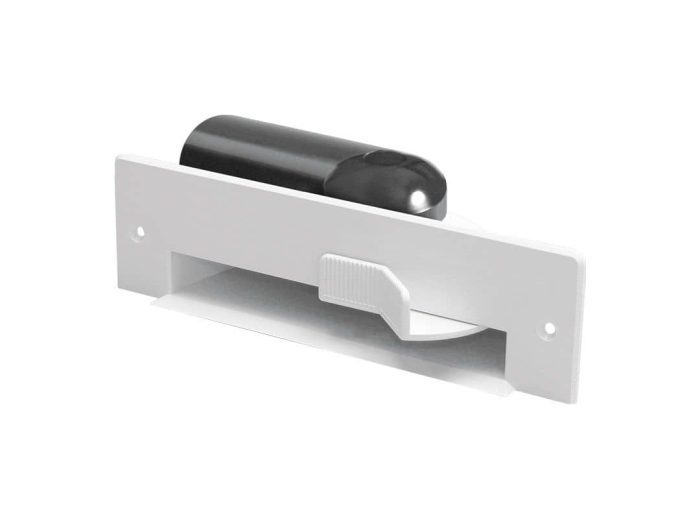 Porte-poussières automatique avec adaptateur, Blanc