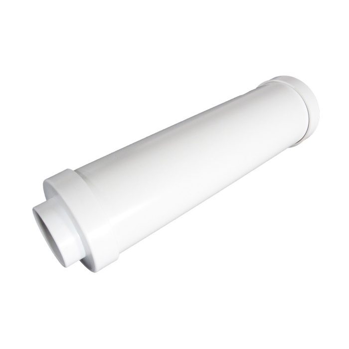 Silencieux blanc sortie central
