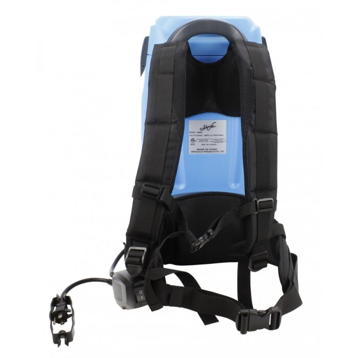 Aspirateur dorsal capacité de 5,65 L (1,5 gal), filtration HEPA, avec accessoires et harnais – Image 4