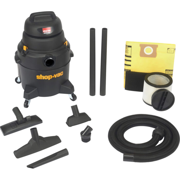 Aspirateur de luxe pour atelier, Secs-humides, 6 CV, 8 gal. US (30,3 litres)