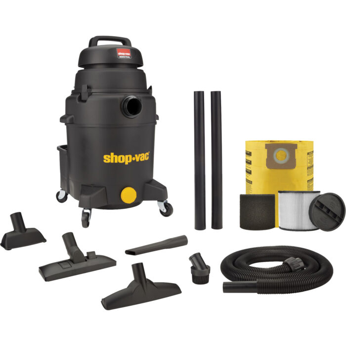 Aspirateur pour atelier, Secs-humides, 6 CV, 10 gal. US (37,9 litres)