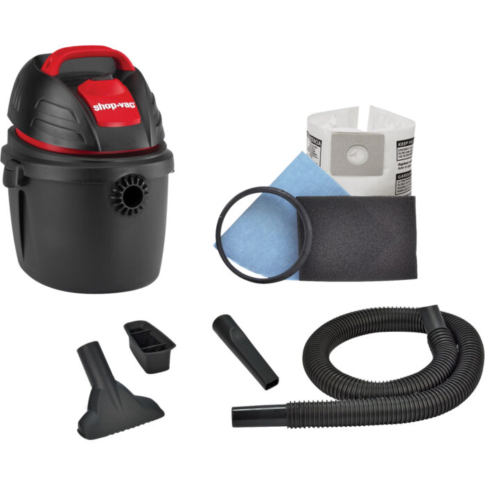 Aspirateur portable pour atelier, Secs-humides, 2,5 CV, 2,5 gal. US (9,5 litres)