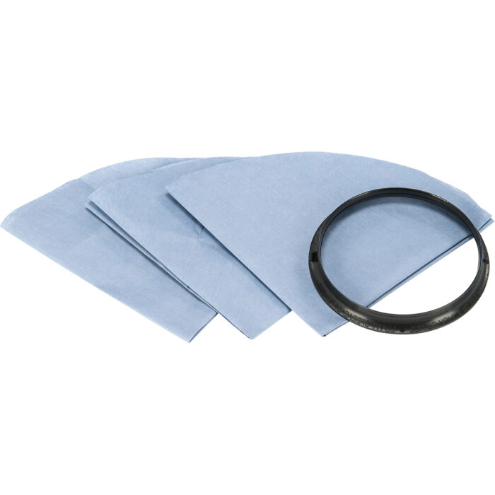 Filtre pour aspirateur sec réutilisable avec anneau de montage