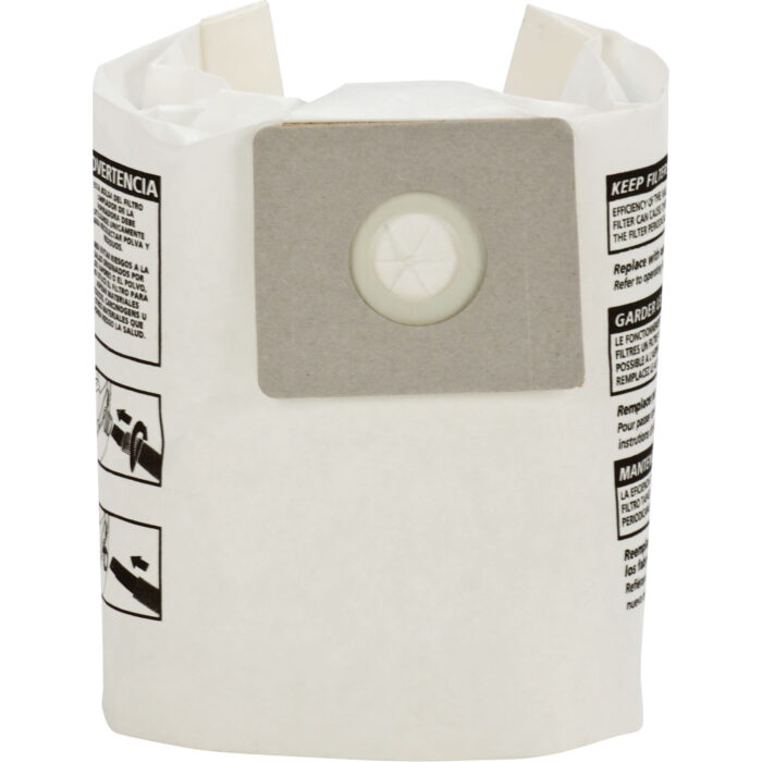 Sacs filtrants pour débris secs jetables de type B, 2 - 2,5 gal. US
