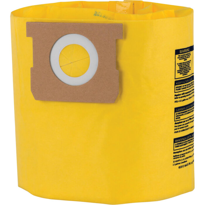 Sacs filtrants jetables à haute efficacité de type D, 4 gal. US